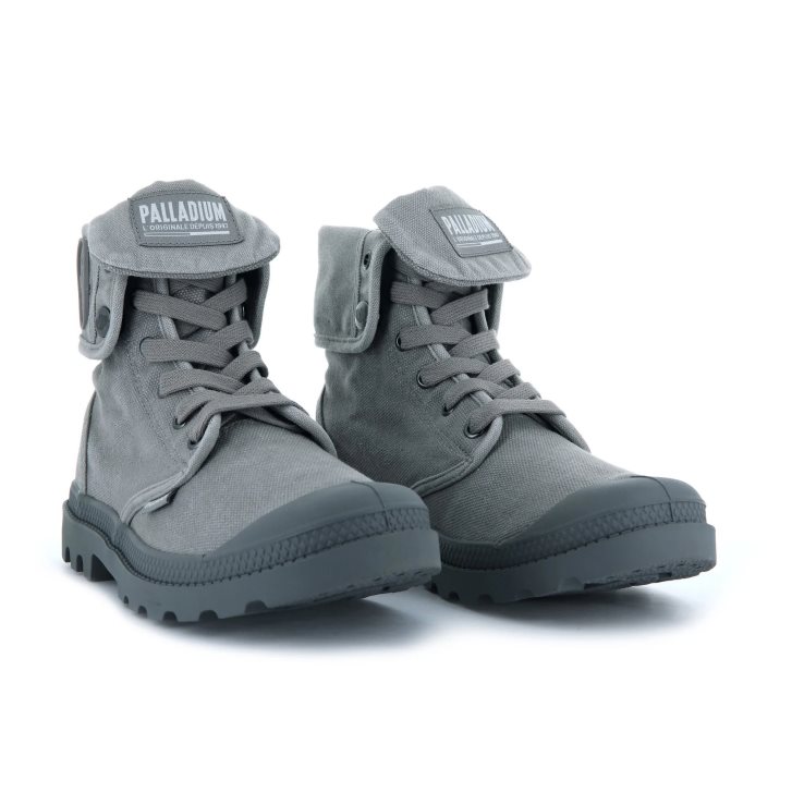 Bottes Palladium Baggy Femme Grise | FR JLQ246A